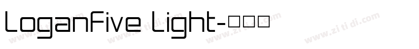 LoganFive Light字体转换